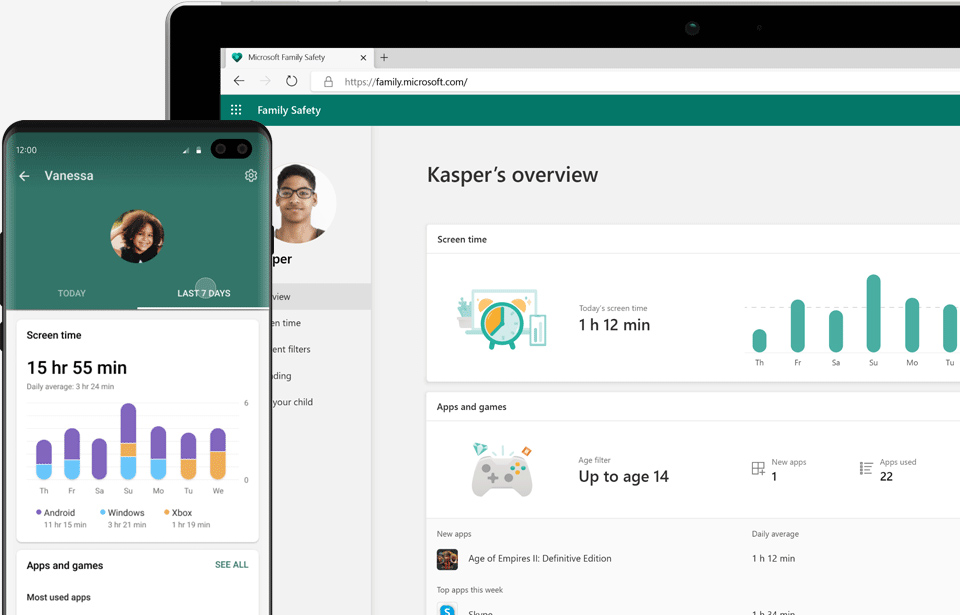 Microsoft Family Safety App Monitor Family Members