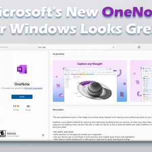 Microsoft's New OneNote for Windows Looks Great