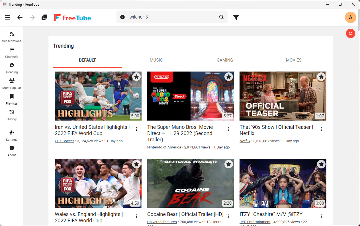 FreeTube is an open source private YouTube client image