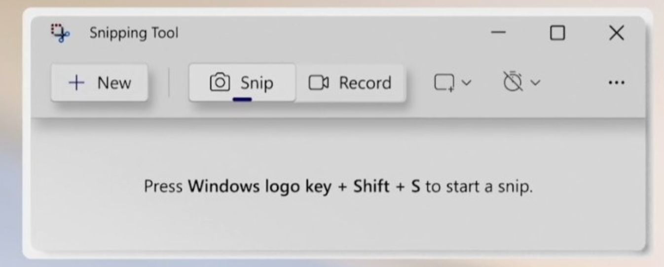 snipping tool record
