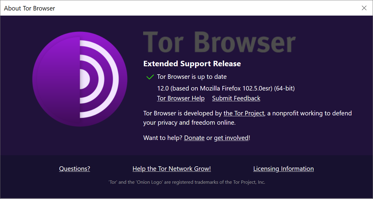 tor browser 12