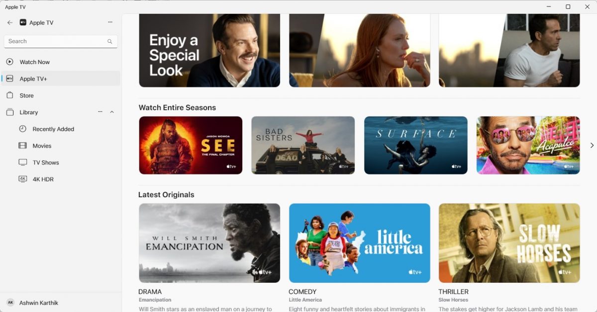 Apple TV, Music and Devices app are now available on the Microsoft Store
