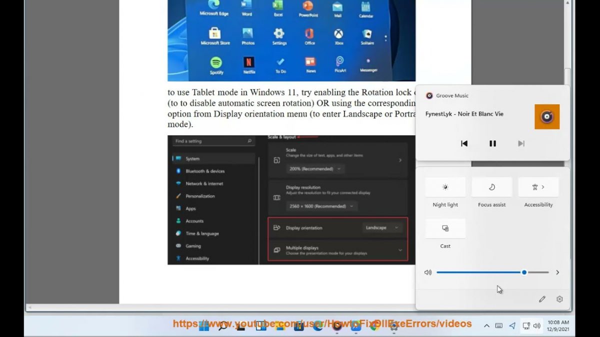 Enable Tablet Mode in Windows 11
