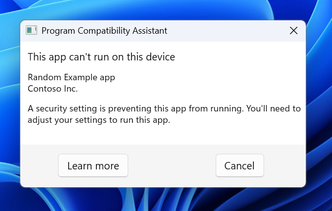 New App Program Compatibility Assistant Windows 11