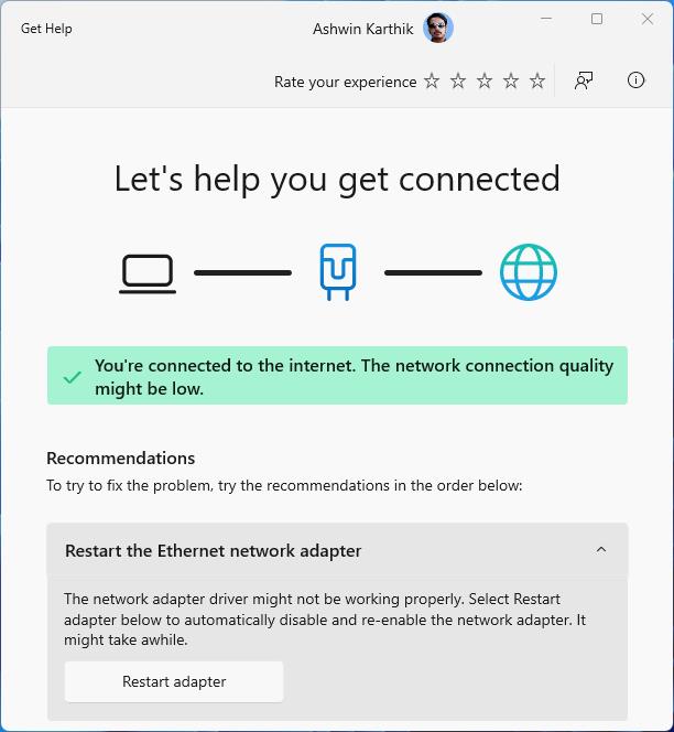 New Network Troubleshooter in Windows 11 Preview Build 25276