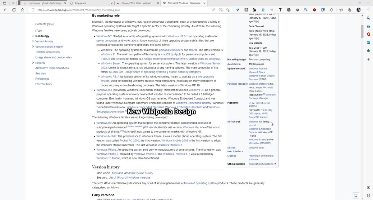 Nuovo design di Wikipedia 2