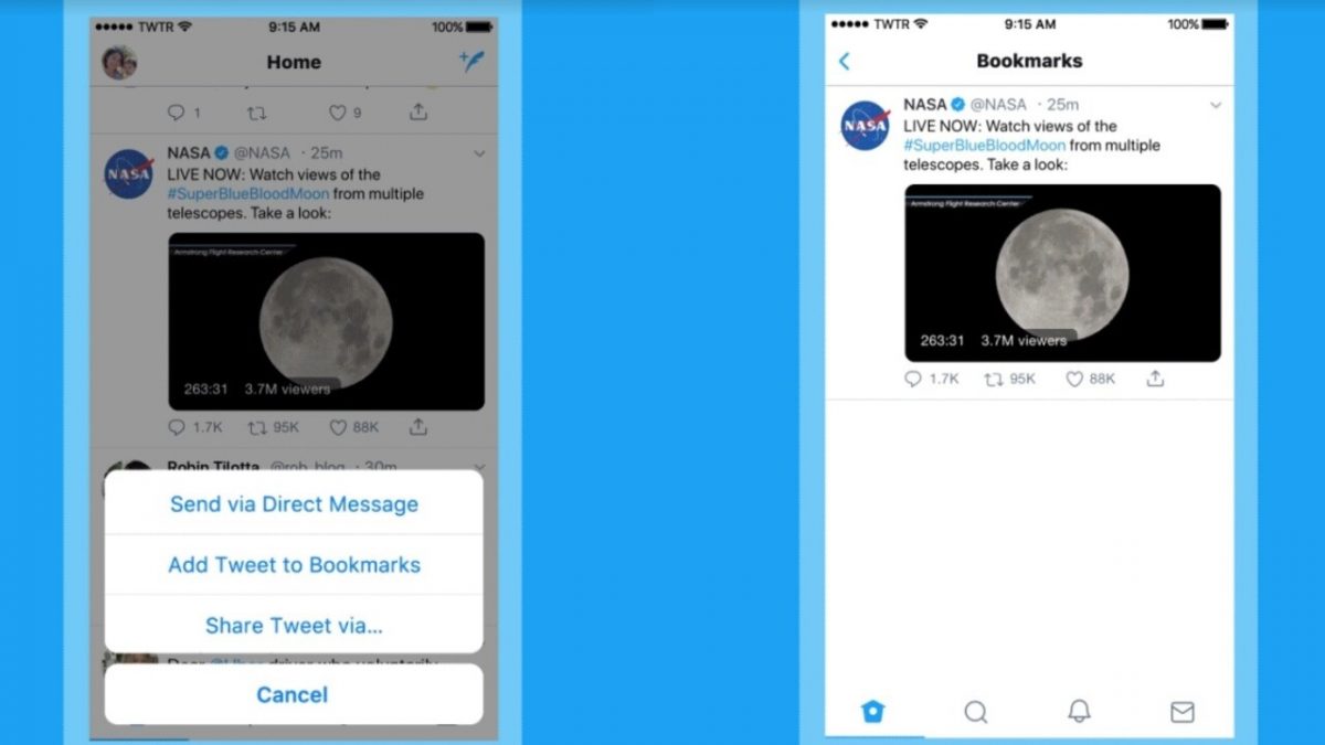 Twitter finally introduces bookmarked Tweets on iOS