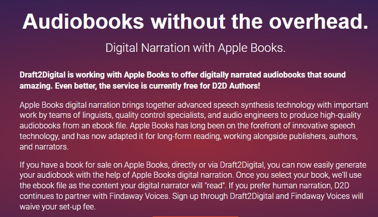 apple books digital narration