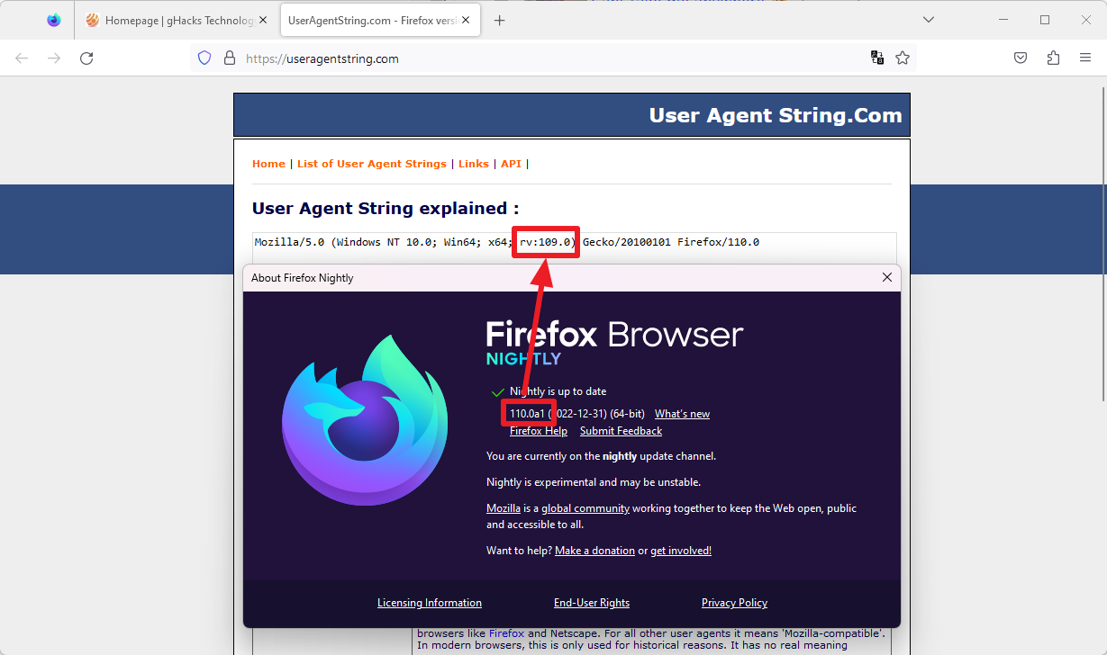 Mozilla will change the Firefox user-agent string to avoid situations where the browser is accidentally detected as Internet Explorer 11 and blocked from loading certain websites.