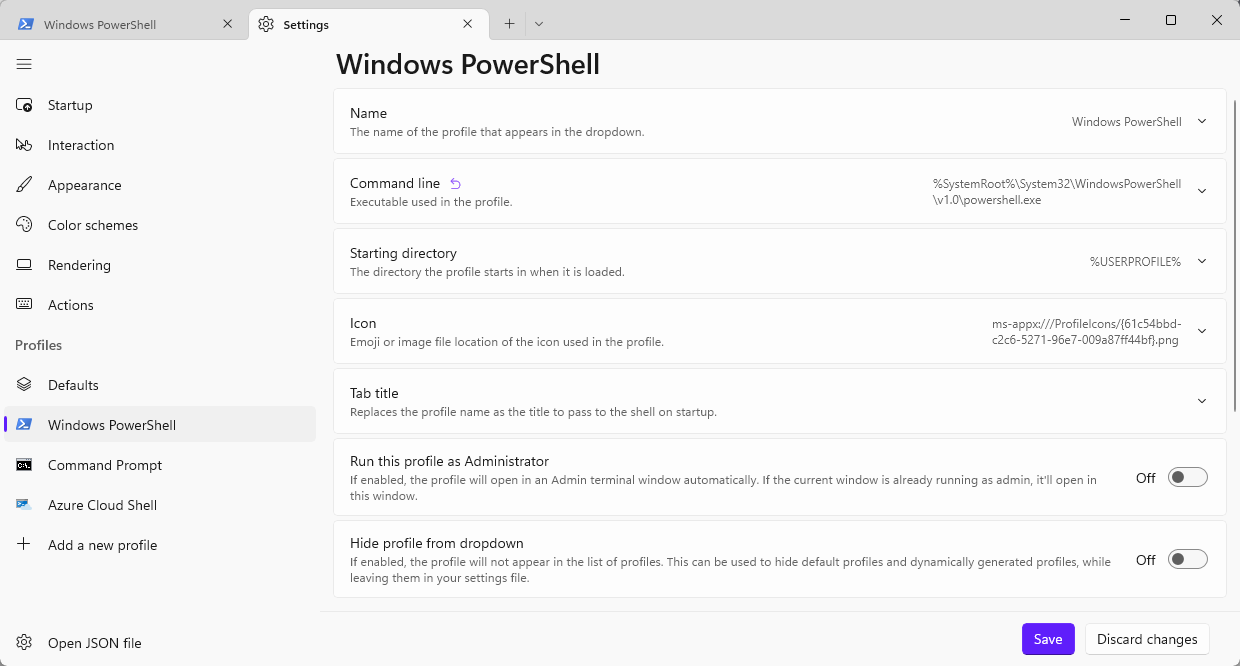 Fix windows terminal not starting