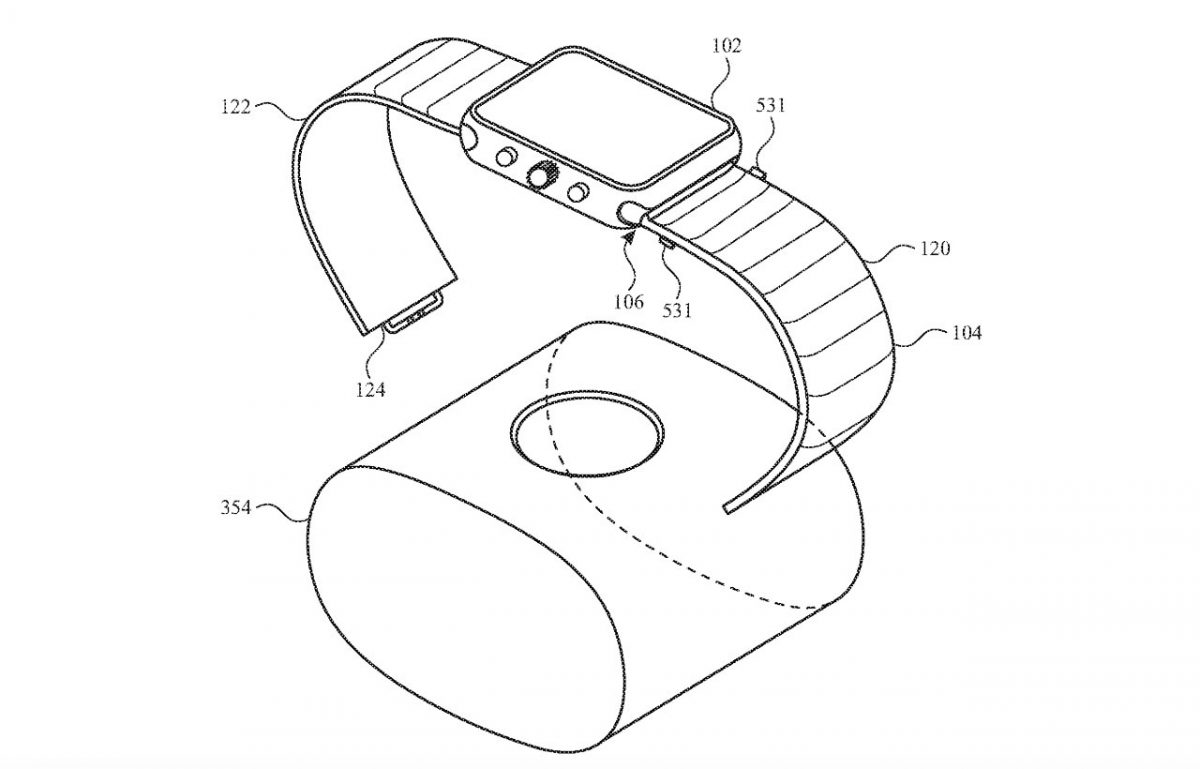 Apple Watch patent bangle design