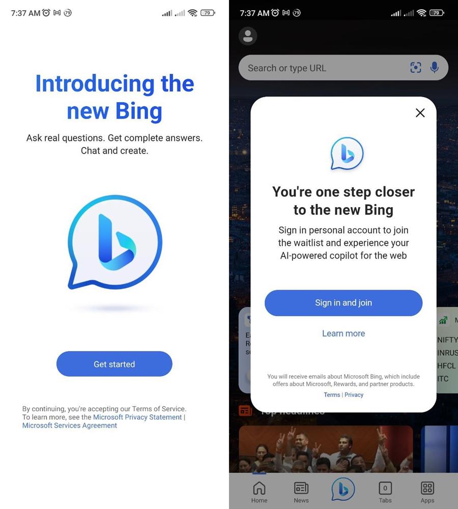 Bing Chat comes to iOS and Android in 3 Microsoft apps