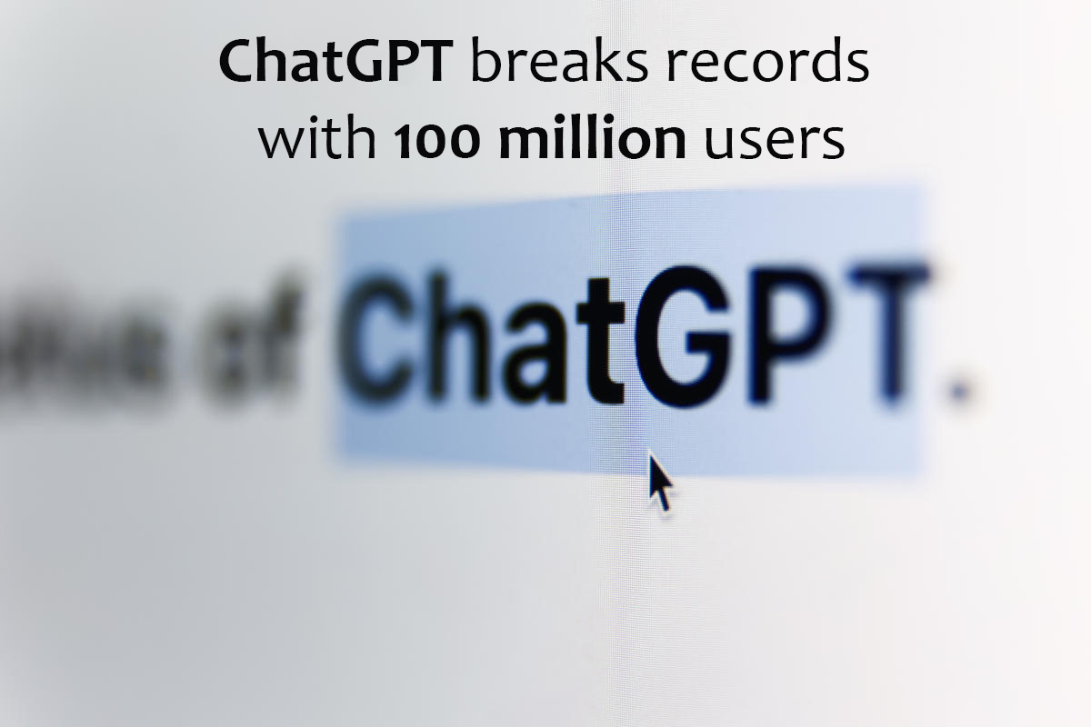 ChatGPT breaks records with 100 million users
