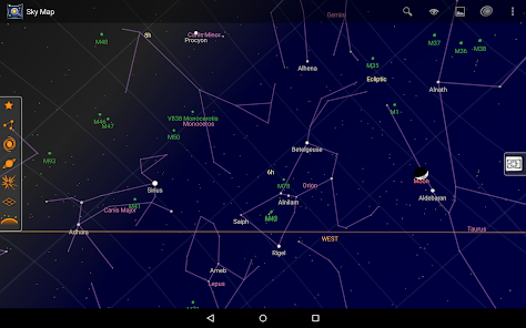 Green Comet Sky Map