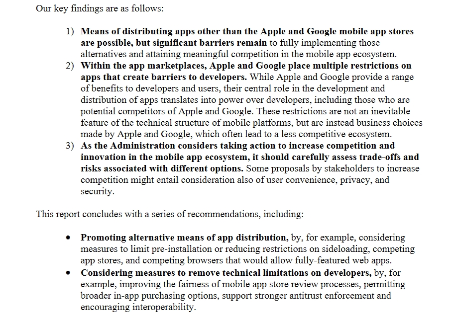 NTIA says Apple and Google's app store fees are negatively affecting developers and users