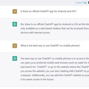 There is no official ChatGPT app for iOS and Android