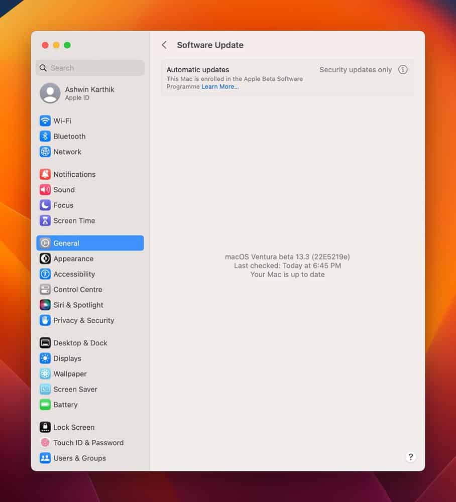macOS Ventura 13.3 Beta fixes annoying Task Manager bug