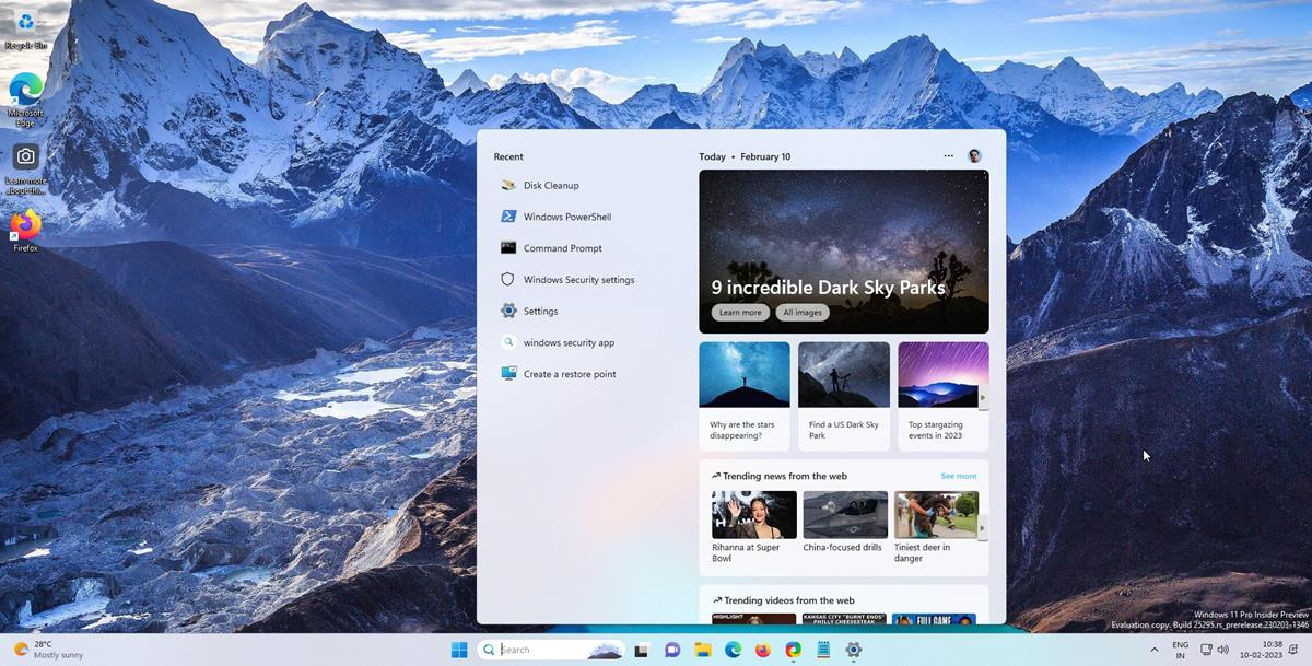 Windows 11 Release Preview gets new Search and Taskbar experiences