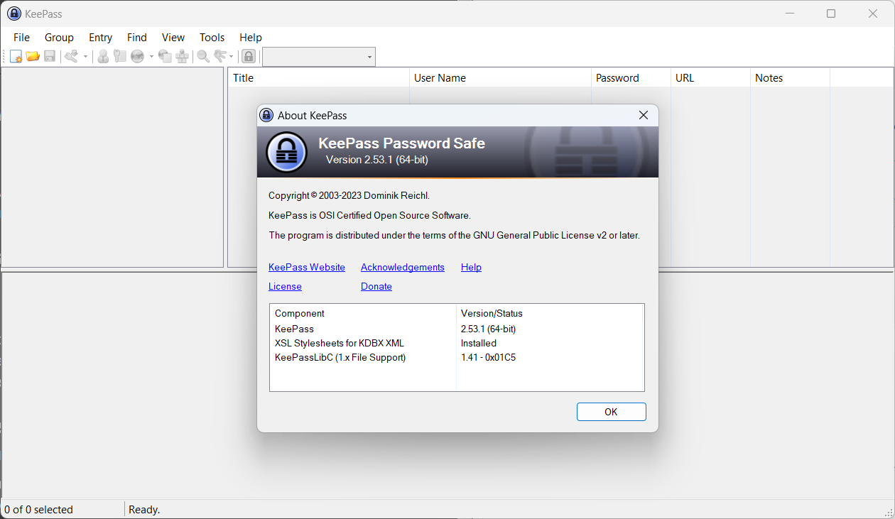 keepass 2.53.1 password manager