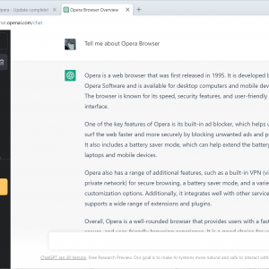 opera browser chatgpt