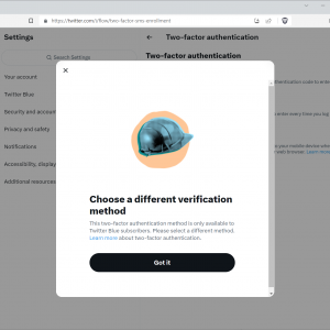 twitter two-factor authentication