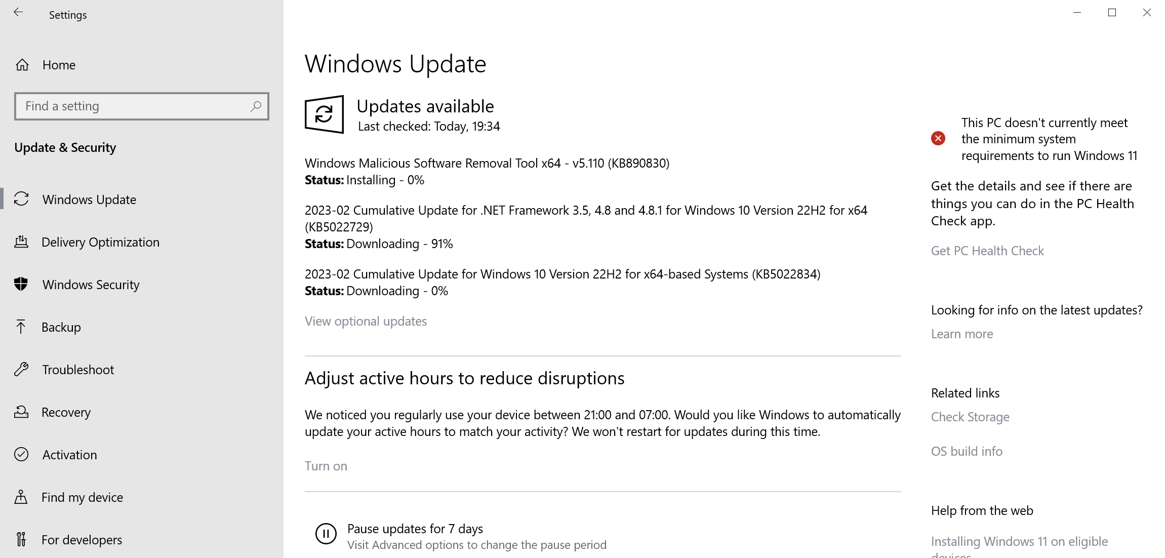 windows security updates february 2023