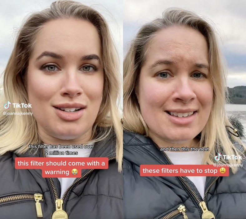 A Look At Tiktok’s Viral Bold Glamour Filter