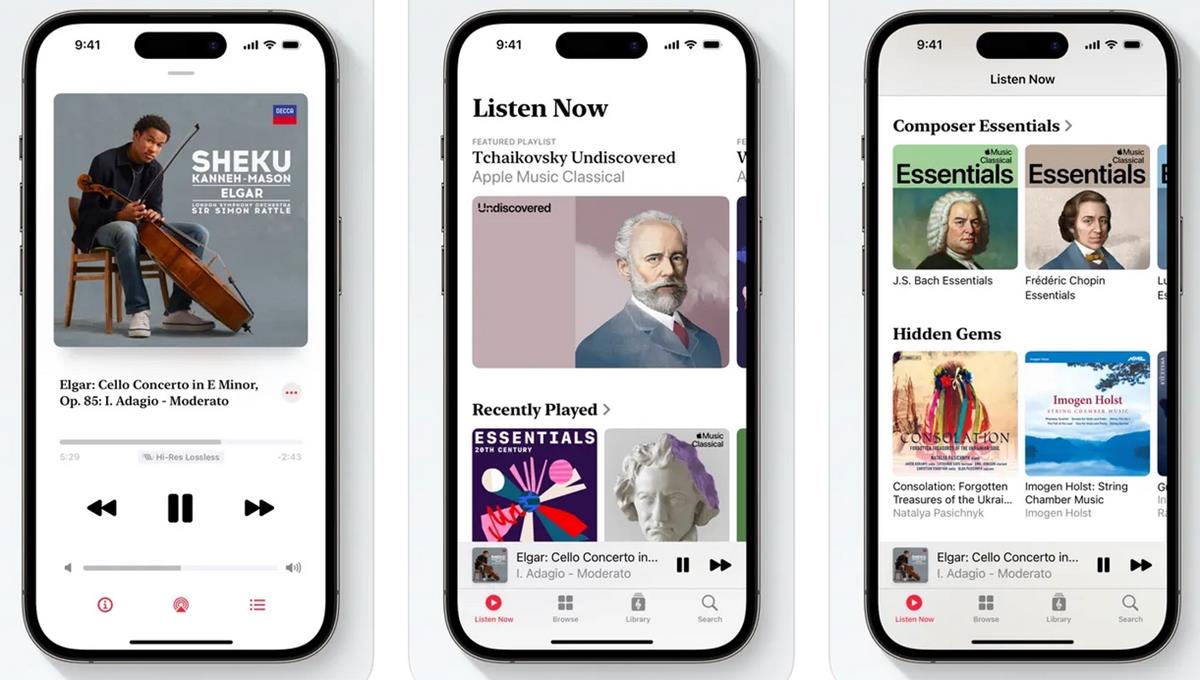 Apple Music Classical app design