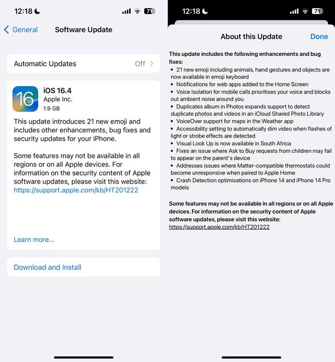 Apple releases iOS 16.4 update