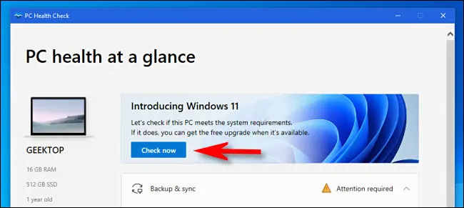 Check device Windows 11 system requirements - gHacks Tech News