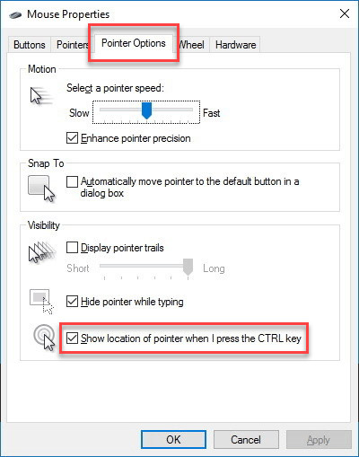 Turn On or Off Mouse Pointer Trails in Windows 11 Tutorial