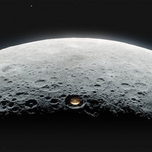South Korean Probe’s NASA Moon Camera Illuminates Dark Lunar Crater