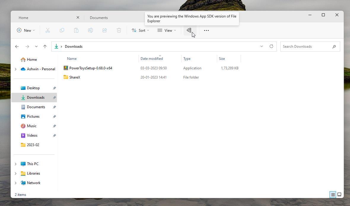 Windows 11 Insider Preview Build 25309 brings new File Explorer