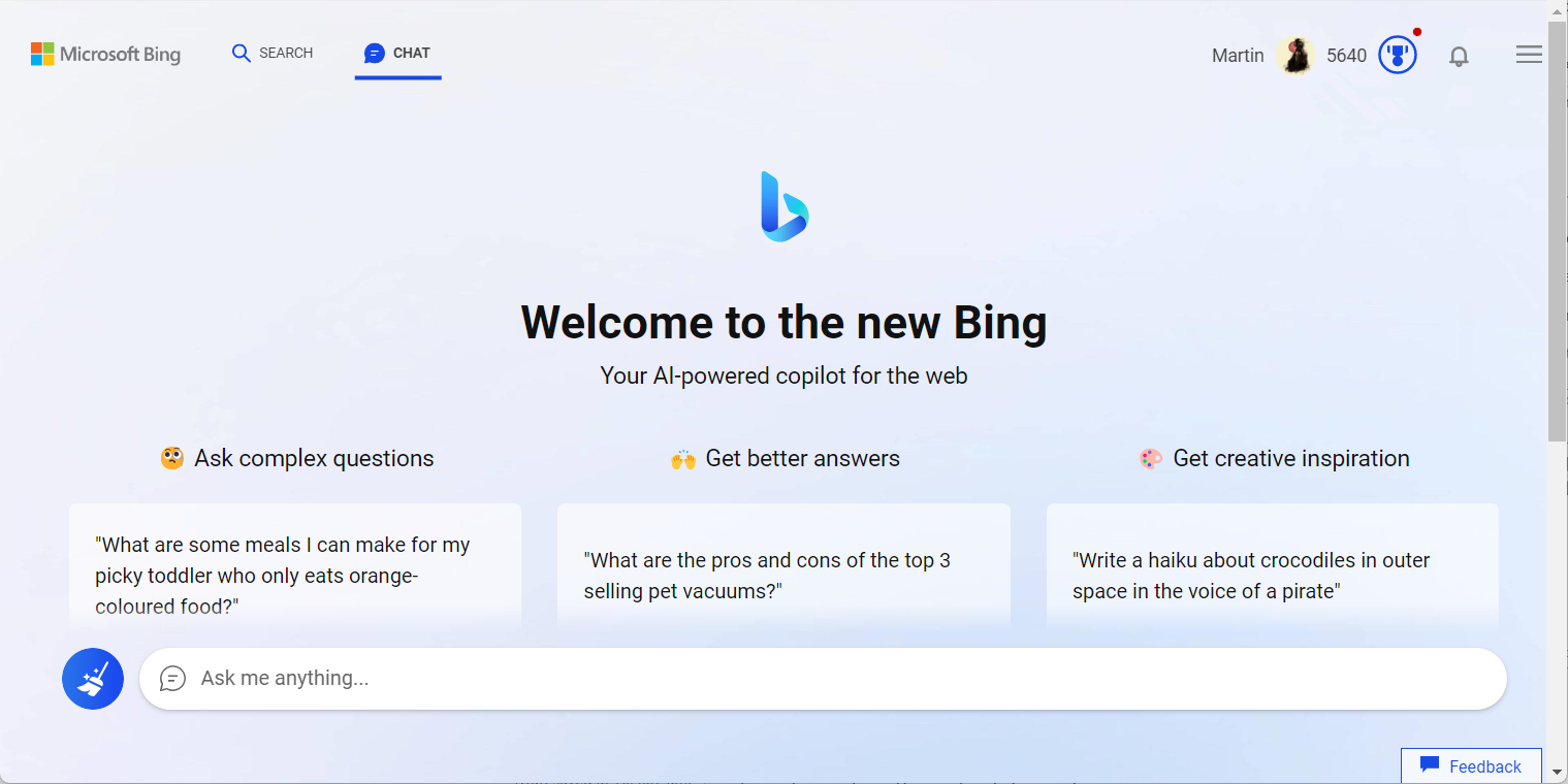 Users continue to discover new Bing Chat modes and features