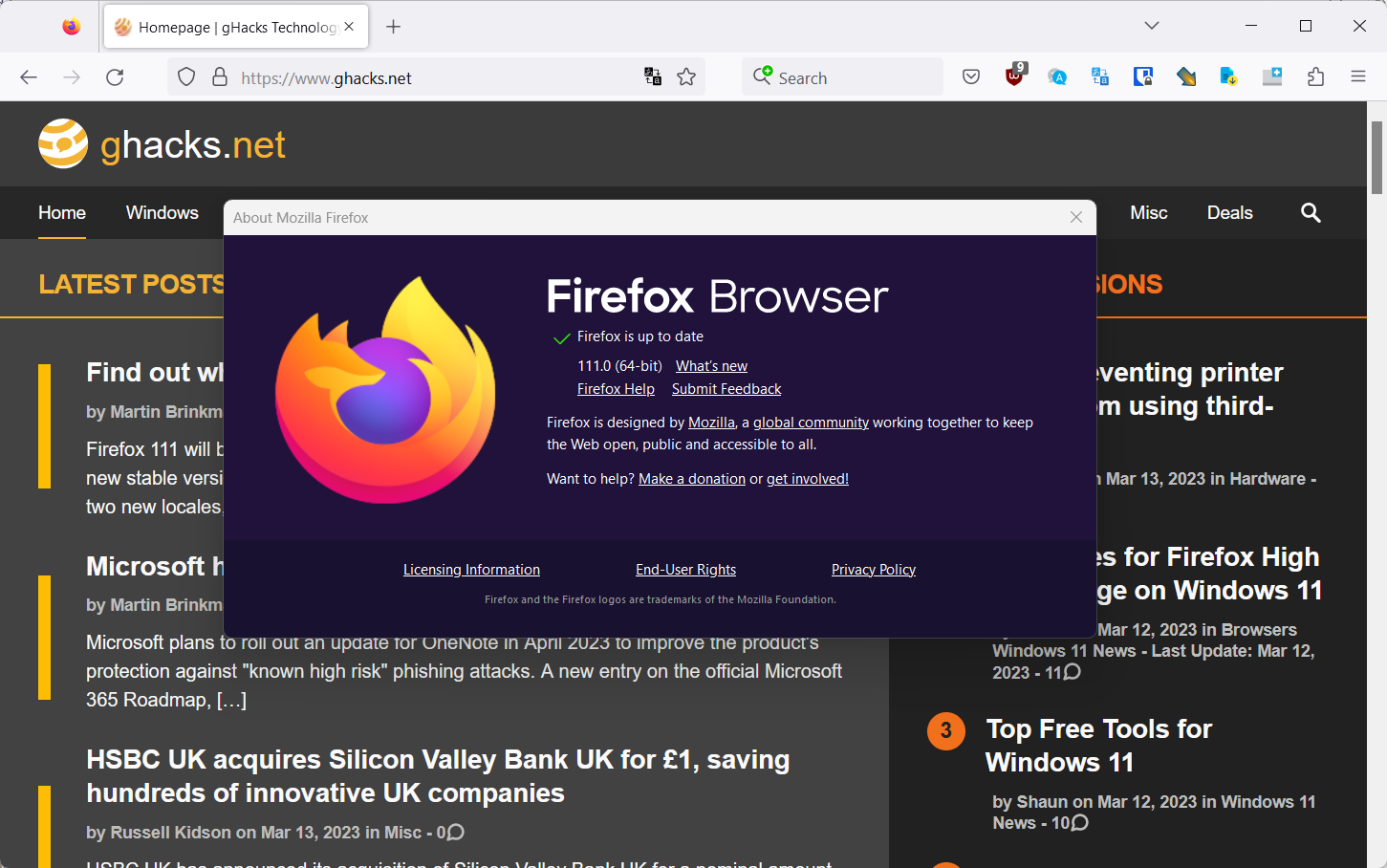firefox 111 browser