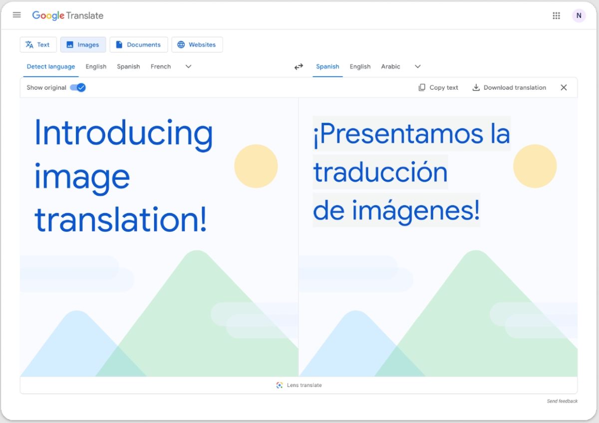 Google Translate has huge differences between the mobile and web versions, and the latest feature slightly closed the gap for the web version.