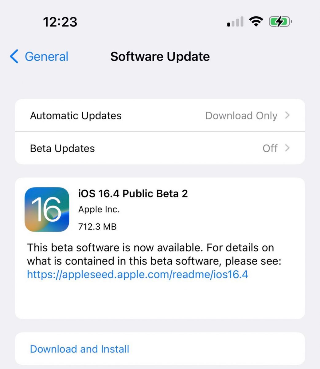 iOS 16.4 Beta 2 released