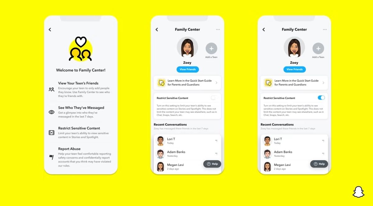 Snapchat is pushing more features for Family Center, and now parents will have more visibility and control over their teens' app usage.
