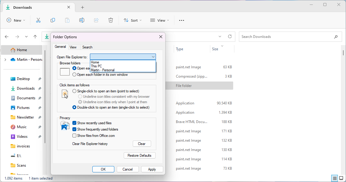 windows 11 change file explorer-start-location