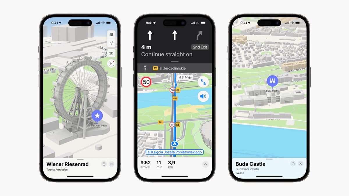 Apple Maps new experience in Europe