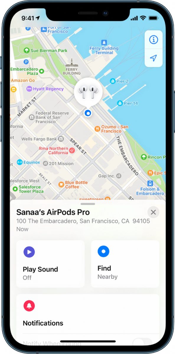 How to add AirPods to Find My iPhone?