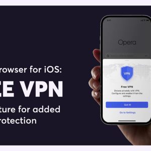 Opera's free VPN service is now available in its iOS browser