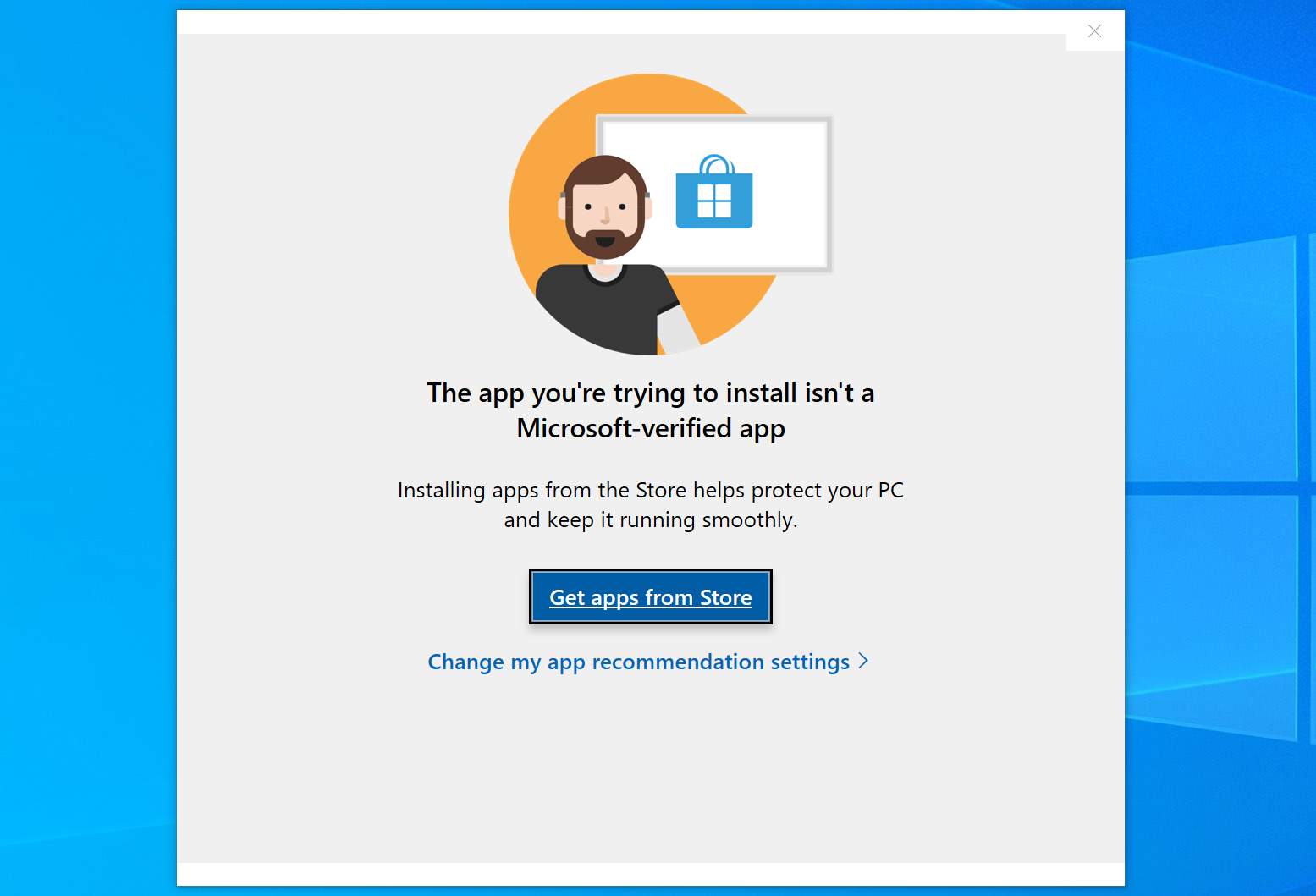 app trying to install isnt microsoft verified