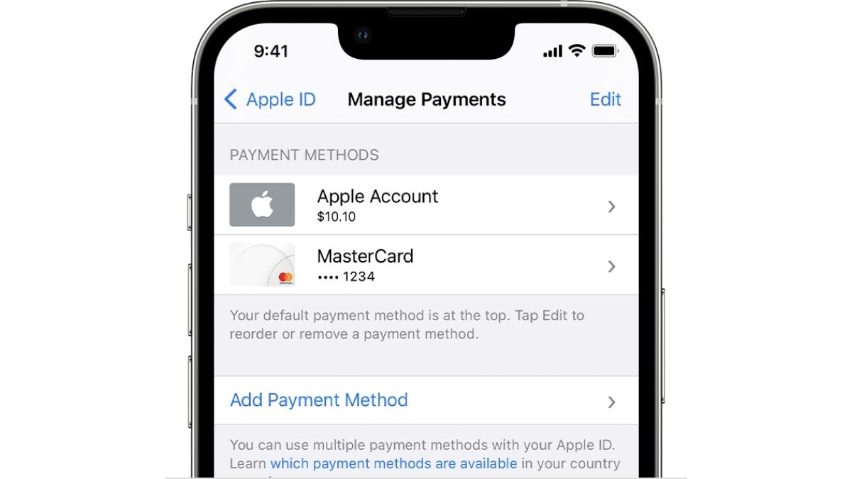 apple payment method