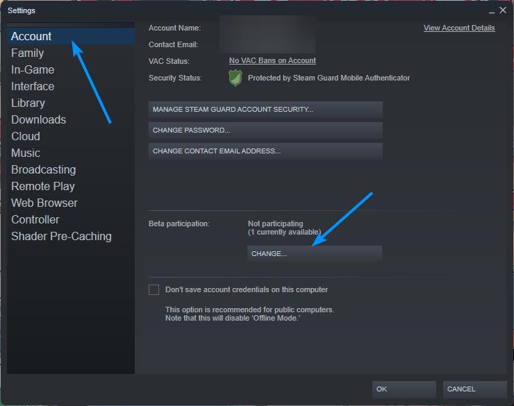 how to install steam beta version
