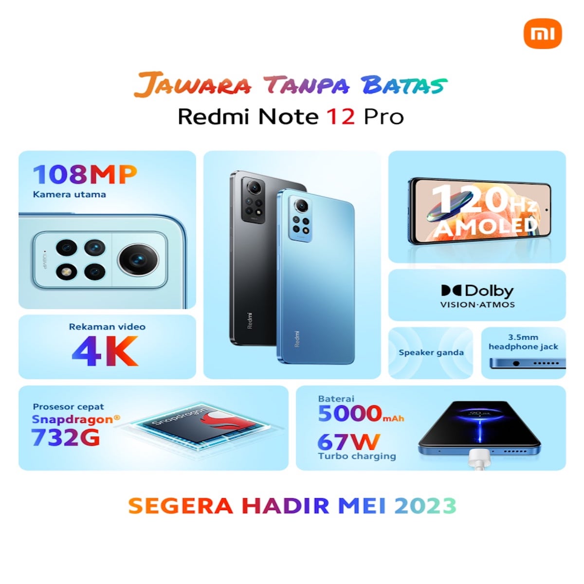 Xiaomi has revealed the specs of its new phone in the Indonesian market. Here is everything you need to know about Redmi Note 12 Pro 4G.