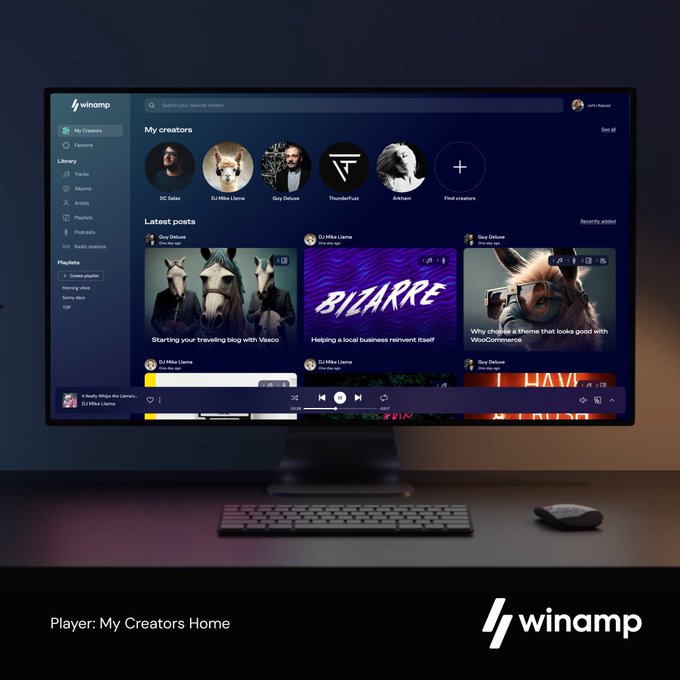 Surprise: the new Winamp Player is web-based