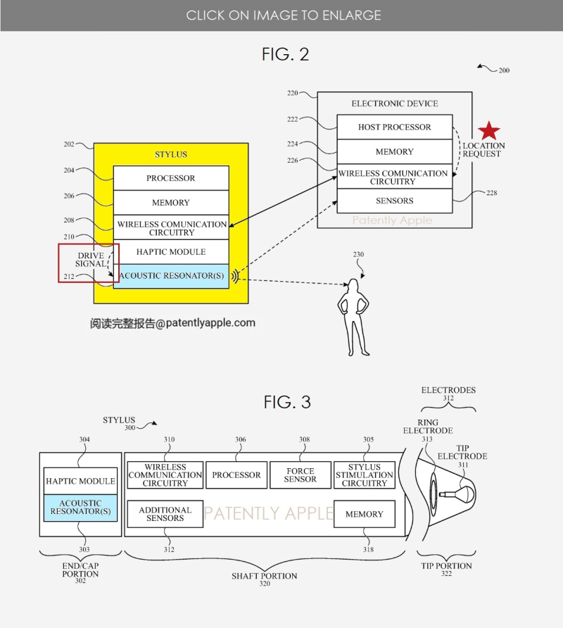 Apple Pencil patent shows acoustic resonator for Find My app