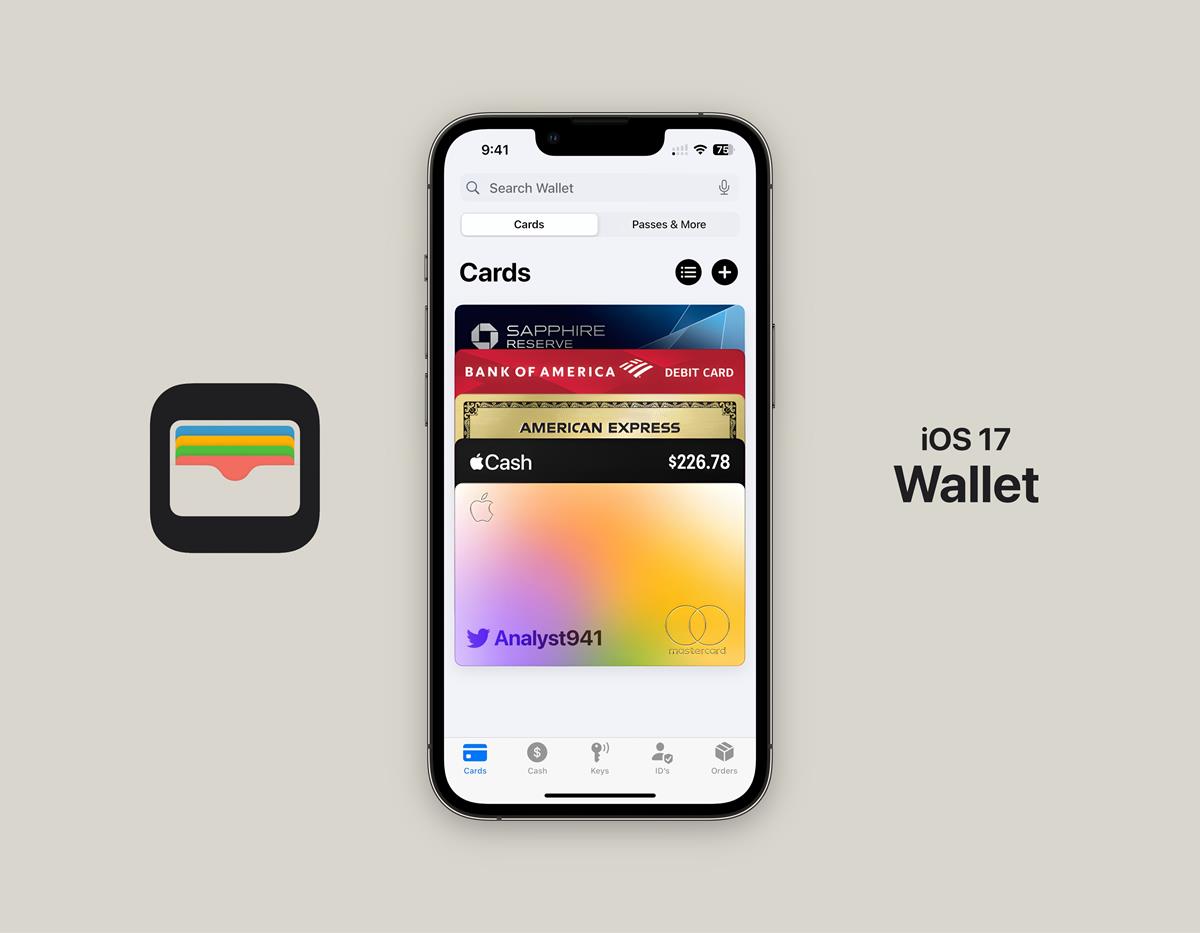 Apple Wallet app in iOS 17