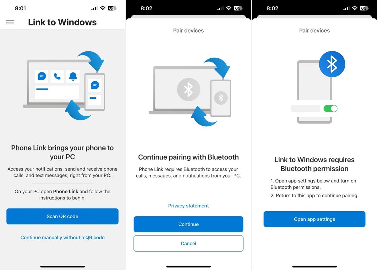 How to set up Link to Windows on iPhone